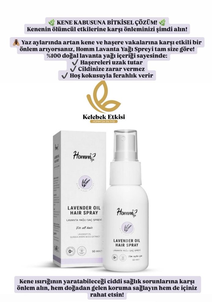 Lavanta Yağlı Saç Spreyi 50 ml - Görsel 2
