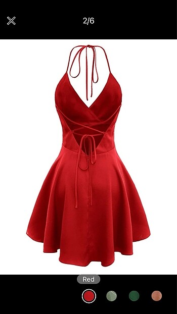 s Beden Shein kırmızı elbise