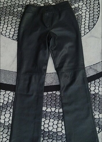 Siyah Deri Pantalon
