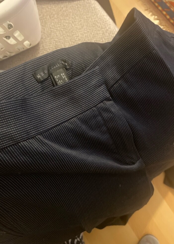 Siyah çizgili Ceket takım pantolon - Görsel 4