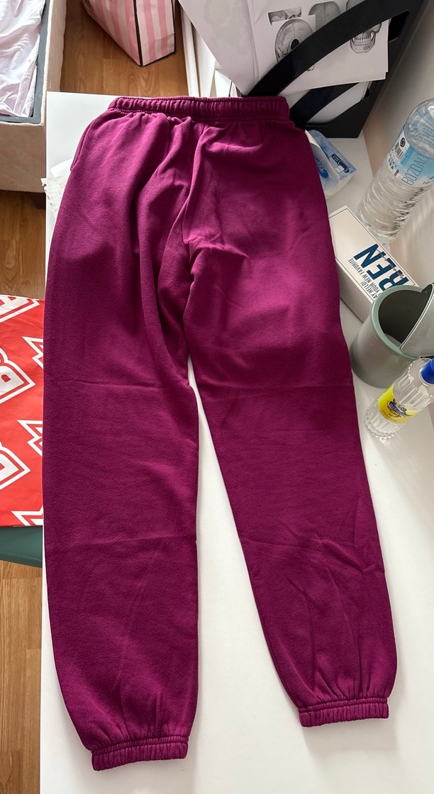 Bordo Kadın Rahat Kesim Eşofman Altı - Görsel 4