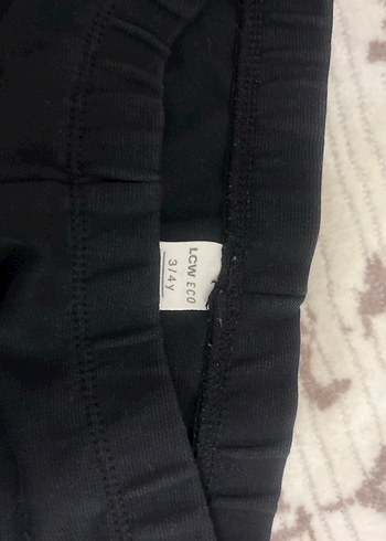 Kızlar için Siyah Fitted Street Wear Tayt - Görsel 2