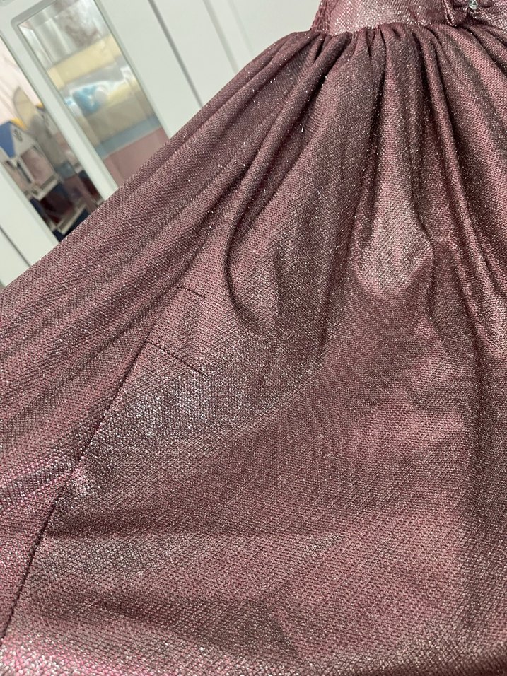 Pembe Parlak Askılı Kız Çocuk Elbisesi - Görsel 4