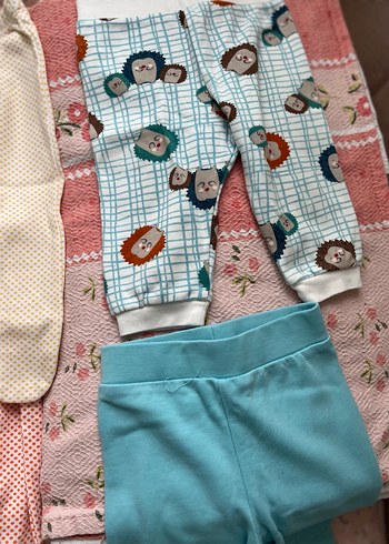 Çok Renkli Erkek Bebek Pamuklu Pantolon Seti - Görsel 3