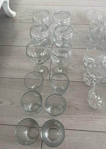 Çeşitli Boylarda Şeffaf Bardak Seti su seti - Görsel 2