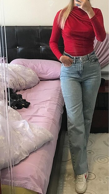 36 Beden mavi Renk Zara jean