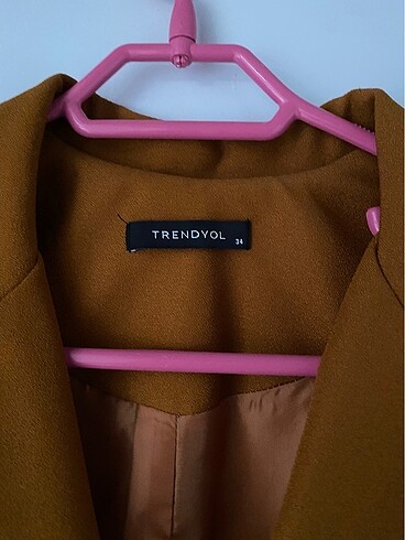 xs Beden kahverengi Renk taba blazer ceket