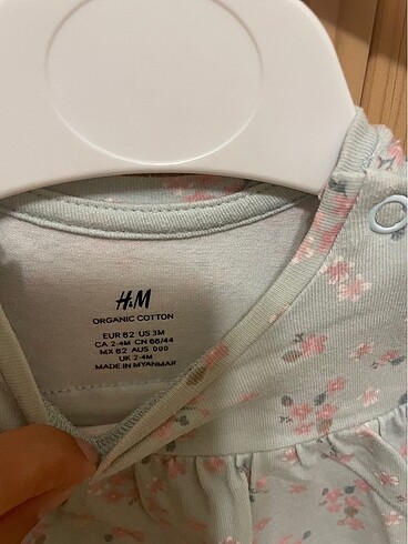 3 Ay Beden turkuaz Renk H&M tulum elbise 3 ay