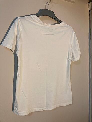 m Beden Beyaz basic tişört