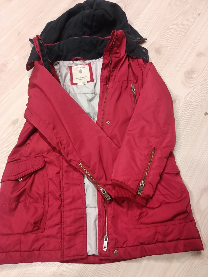 Zara Kırmızı Mont - Görsel 3