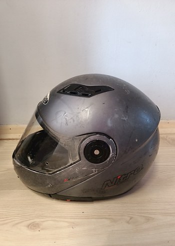 Nitro Gri Çene Açılır Kask - Görsel 4