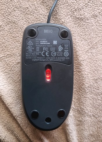 Logitech Kablolu Siyah Optik Mouse - Görsel 5