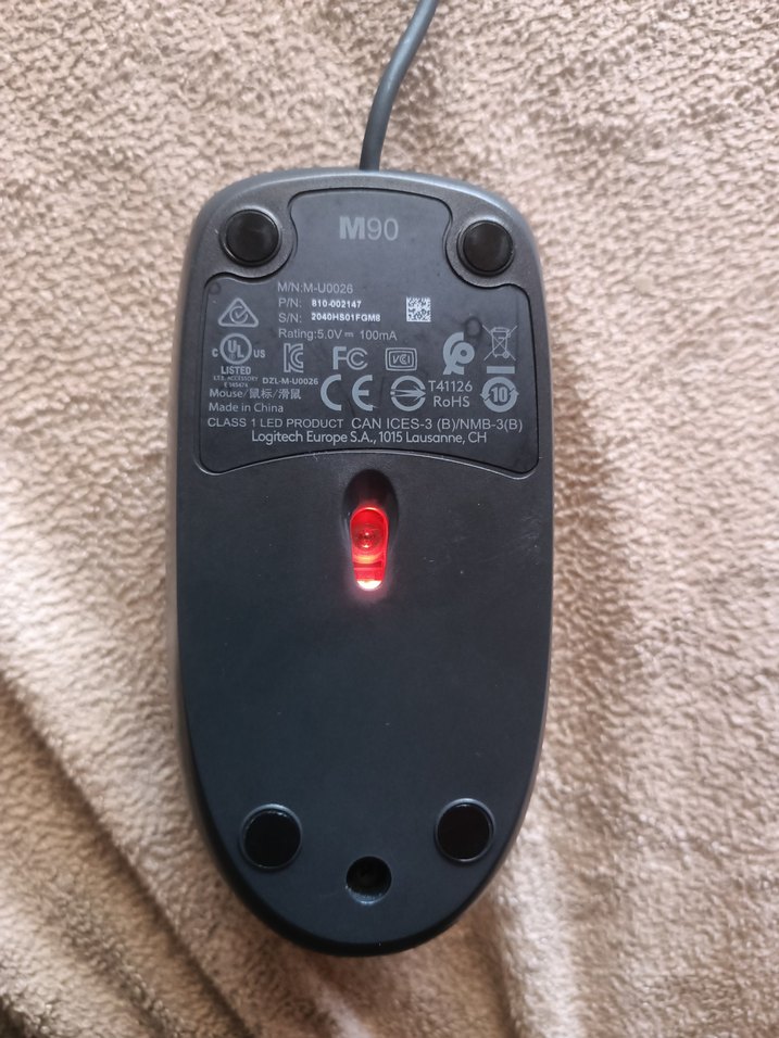 Logitech Kablolu Siyah Optik Mouse - Görsel 5