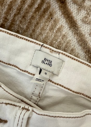 Bej Midi Normal Paça Kadın Pantolon - Görsel 4