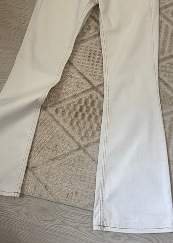 Bej Midi Normal Paça Kadın Pantolon - Görsel 3