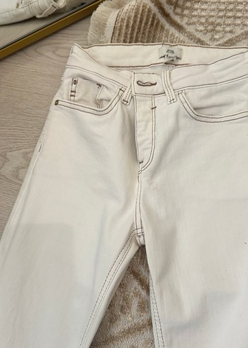 Bej Midi Normal Paça Kadın Pantolon - Görsel 2