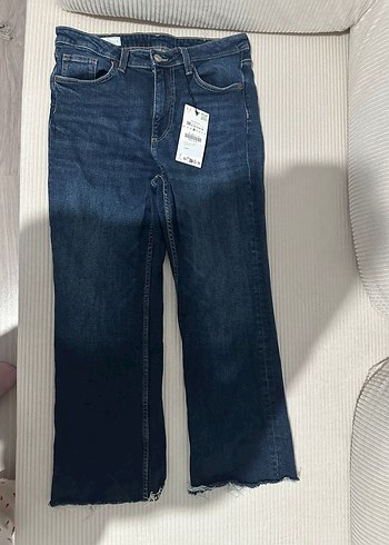 Gri Midi Boy Kadın Denim Pantolon - Görsel 2