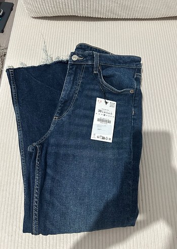 Gri Midi Boy Kadın Denim Pantolon - Görsel 3