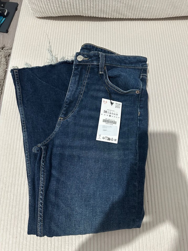Gri Midi Boy Kadın Denim Pantolon - Görsel 3