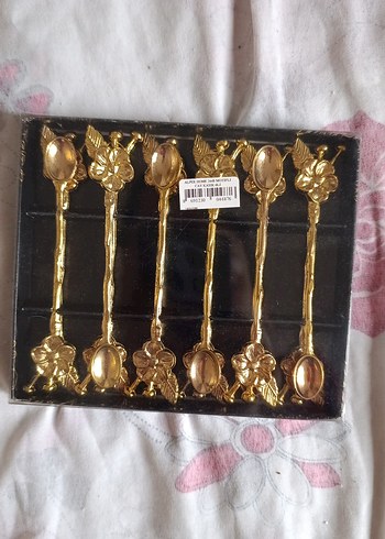 Altın Renkli Dekoratif Çay Kaşıkları - Görsel 3