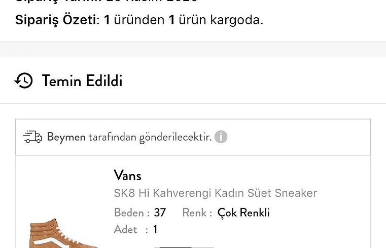 37 Beden SK8 Hİ Süet Converse