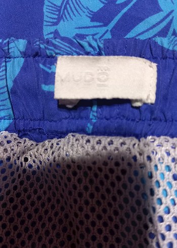 #Mudo Erkek Mavi Palmiye Desenli Şort mayo - Görsel 6