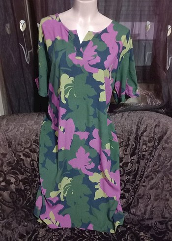 #ROMAN Çiçek Desenli  Elbise - Görsel 7