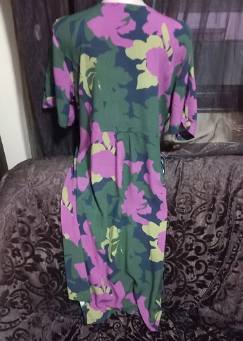 #ROMAN Çiçek Desenli  Elbise - Görsel 8