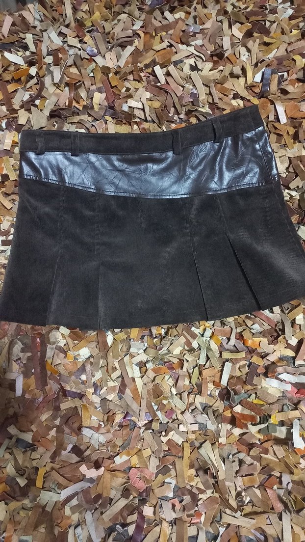 #Kahverengi  Mini Etek - Görsel 4