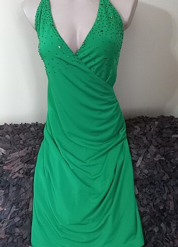 m Beden yeşil Renk #Polo garage abiye elbise