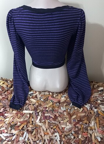 m Beden mor Renk TWIST CROP