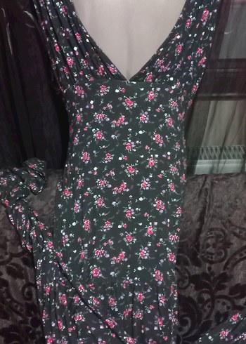 #Beymen Pembe Çiçekli V Yakalı Bohem Tulum - Görsel 9