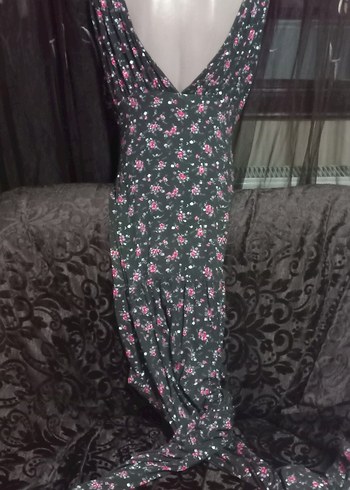 #Beymen Pembe Çiçekli V Yakalı Bohem Tulum - Görsel 7