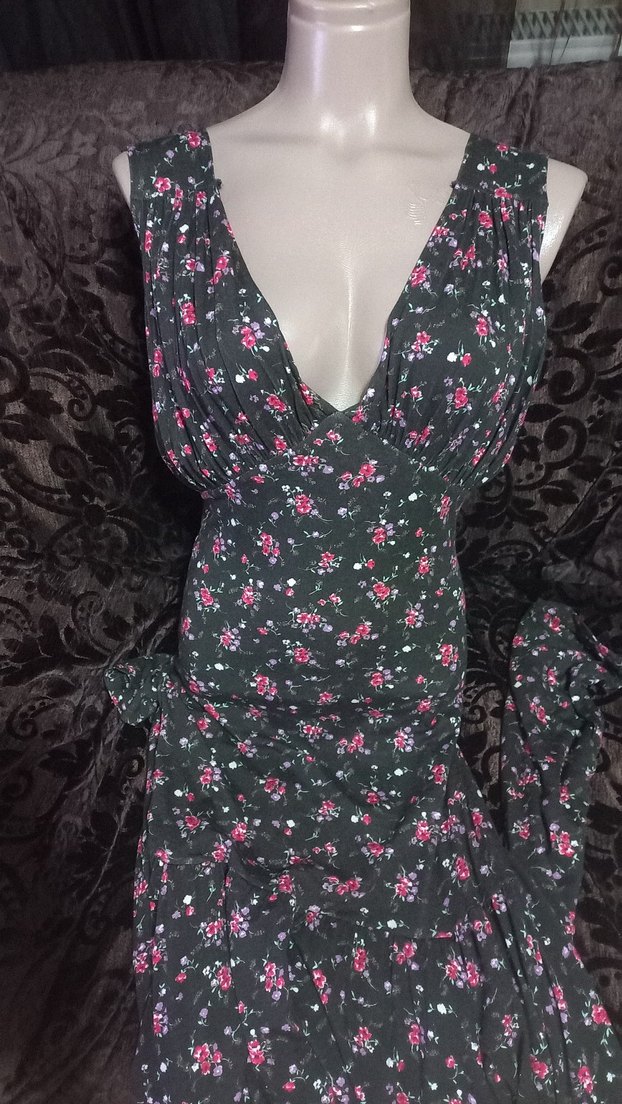 #Beymen Pembe Çiçekli V Yakalı Bohem Tulum - Görsel 2