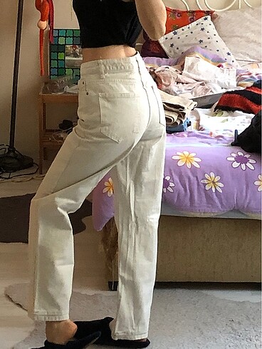 xs Beden trendyol milla bej rengi pantolon