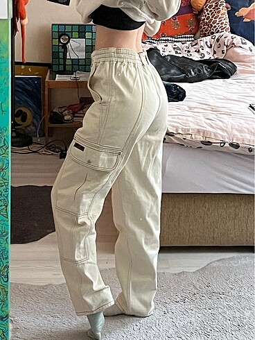 s Beden y2k vintage bdg bej kargo pantolon