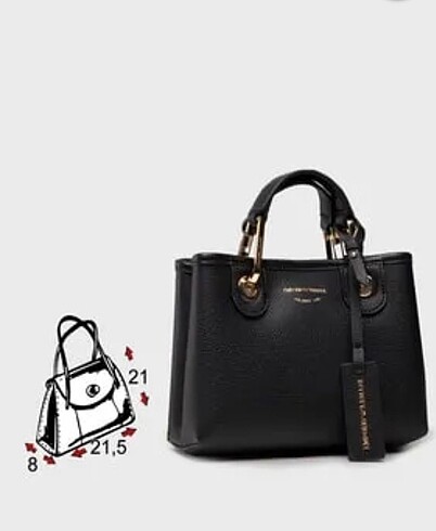 Emporio Armani Emporio armani siyah omuz çantası