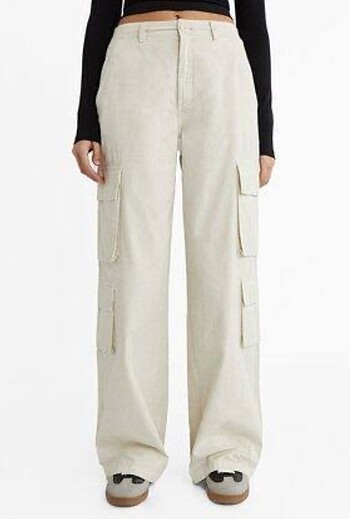 Stradivarius poplin kargo pantolon