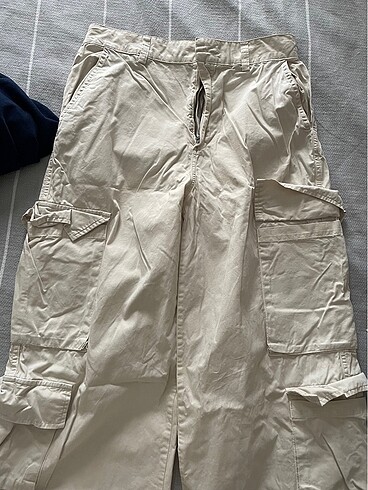 Stradivarius Stradivarius poplin kargo pantolon