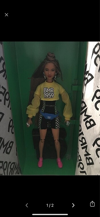  Beden Renk Barbie 1959 rasta saçlı bebek