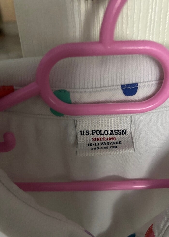 U.S. Polo 10 11 yaş Polo yaka tişört - Görsel 3