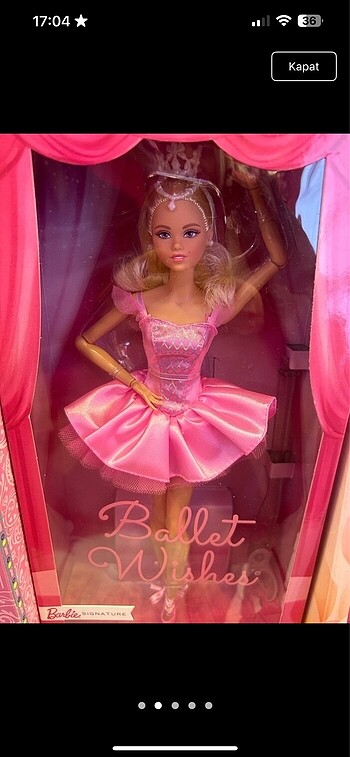 Beden Renk Barbie ballet bebek