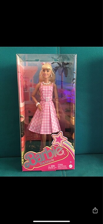 Barbie movie pembe elbiseli bebek