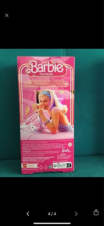  Beden Renk Barbie movie pembe elbiseli bebek