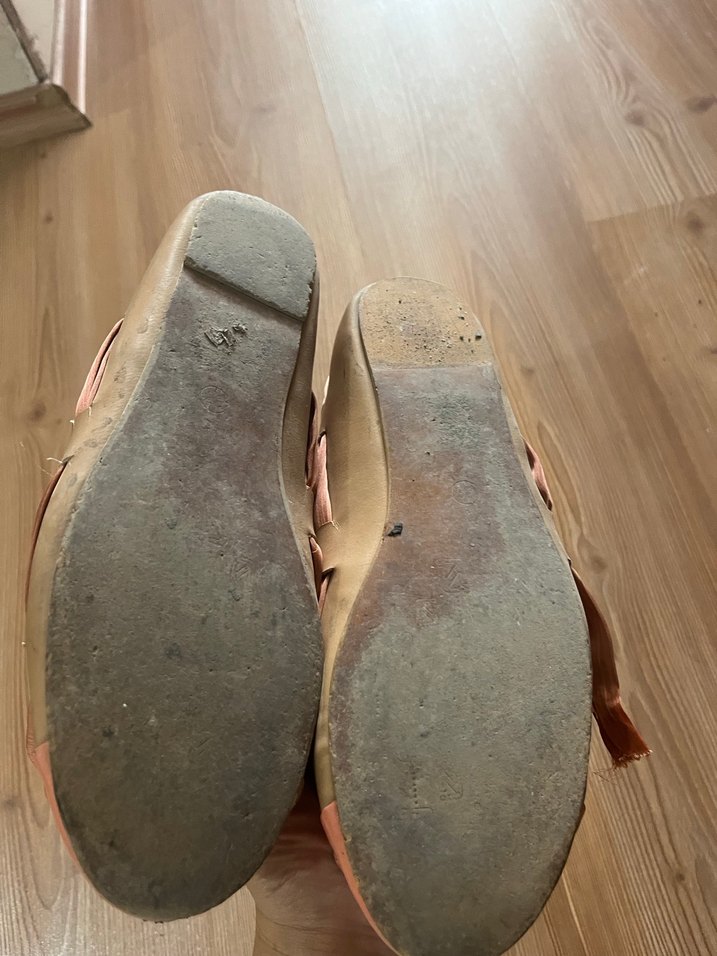 Bej Dolgu Topuklu Fiyonklu Kadın Babet - Görsel 3