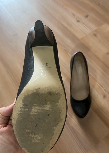 Siyah Tokalı Stiletto Topuklu Kadın Ayakkabı - Görsel 5