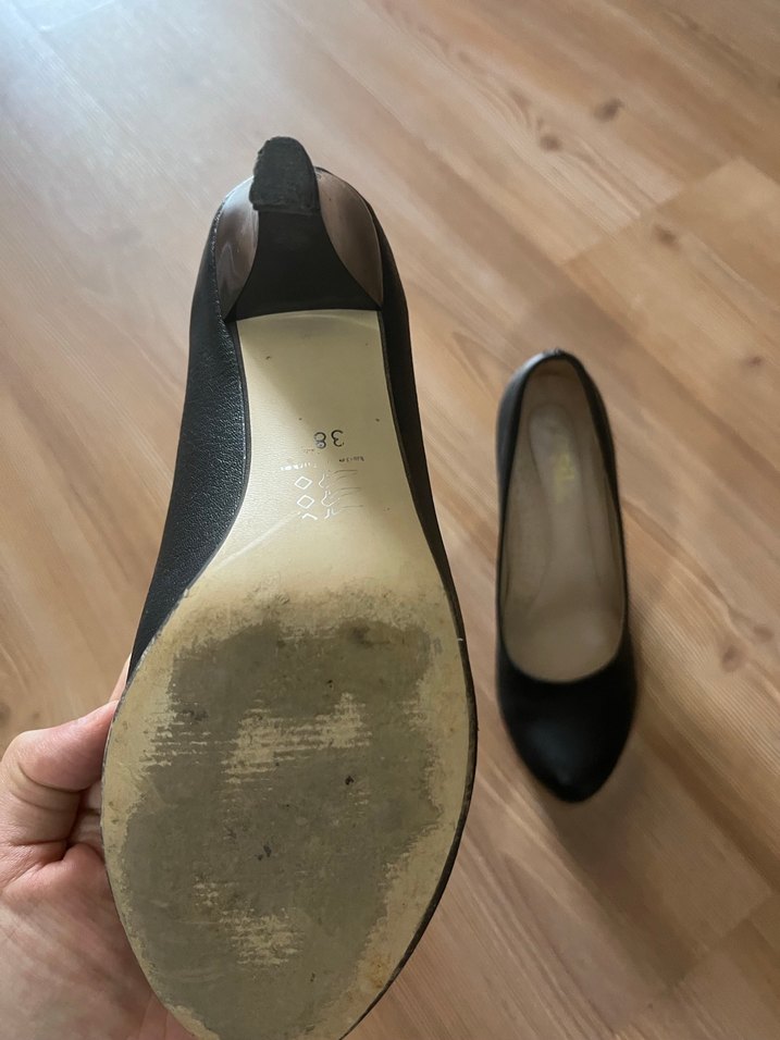 Siyah Tokalı Stiletto Topuklu Kadın Ayakkabı - Görsel 5