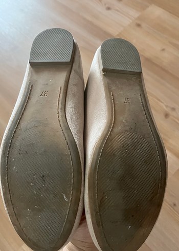 Bej Kız Çocuk Babet Ayakkabı - Görsel 4