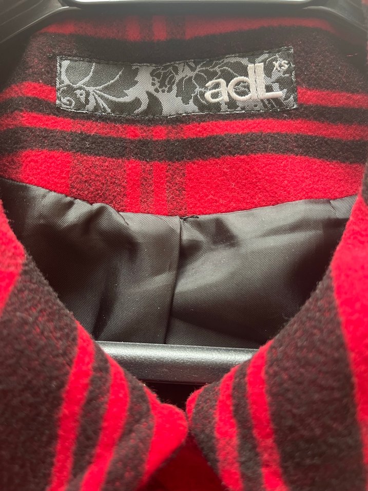 Kırmızı Desenli Midi Kaban - Görsel 5