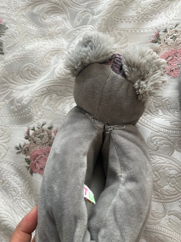 Erkek Çocuk Gri Kürklü Ev Terliği - Görsel 4